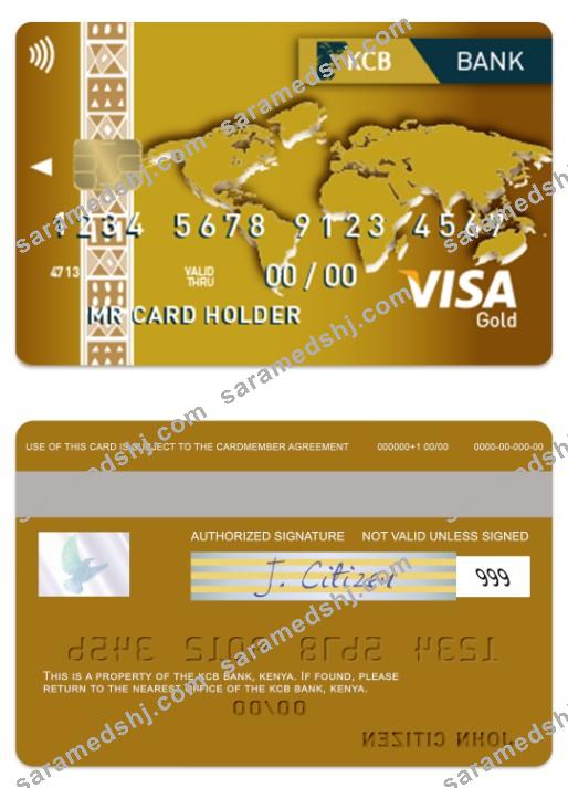 Kenya KCB Bank visa gold card